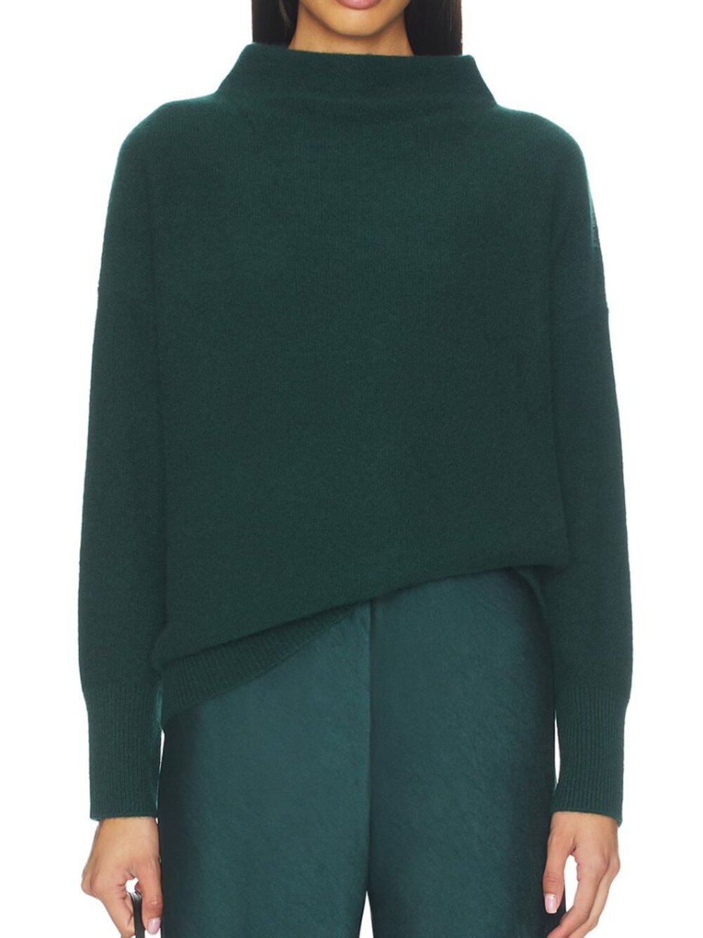 Vince Boiled Funnel Neck Pullover